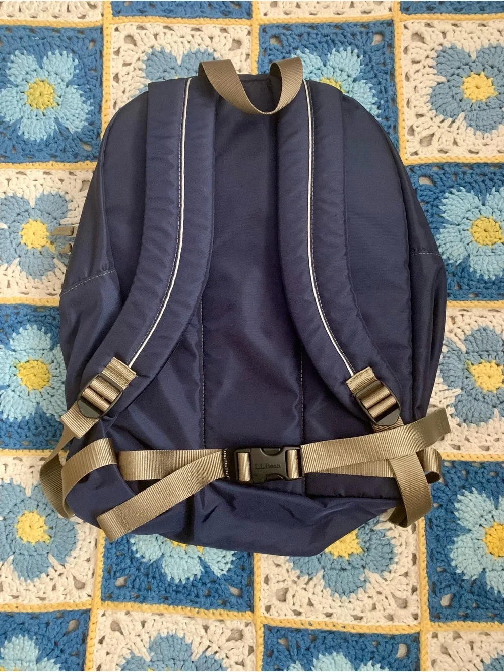 L.L. Bean Navy Deluxe Book Backpack